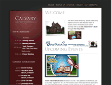 Tablet Screenshot of calvarybaptistdysart.org